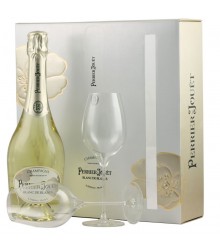 Perrier-Jouët Blanc de Blancs - Gaveæske med 2 glas.